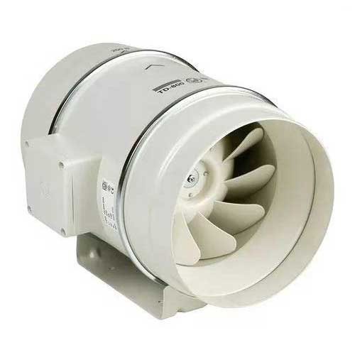 S&P TD-1300/250 Inline Mixed Flow Duct Fan Single Phase - 250mm