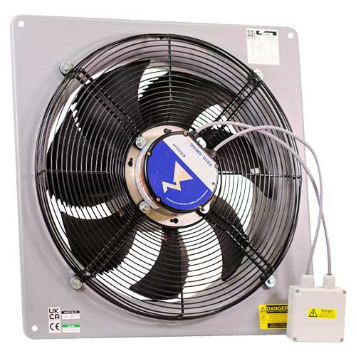 Elta SPA500/4-1AC Raptor Plate Axial Fan Single Phase AC - 500mm